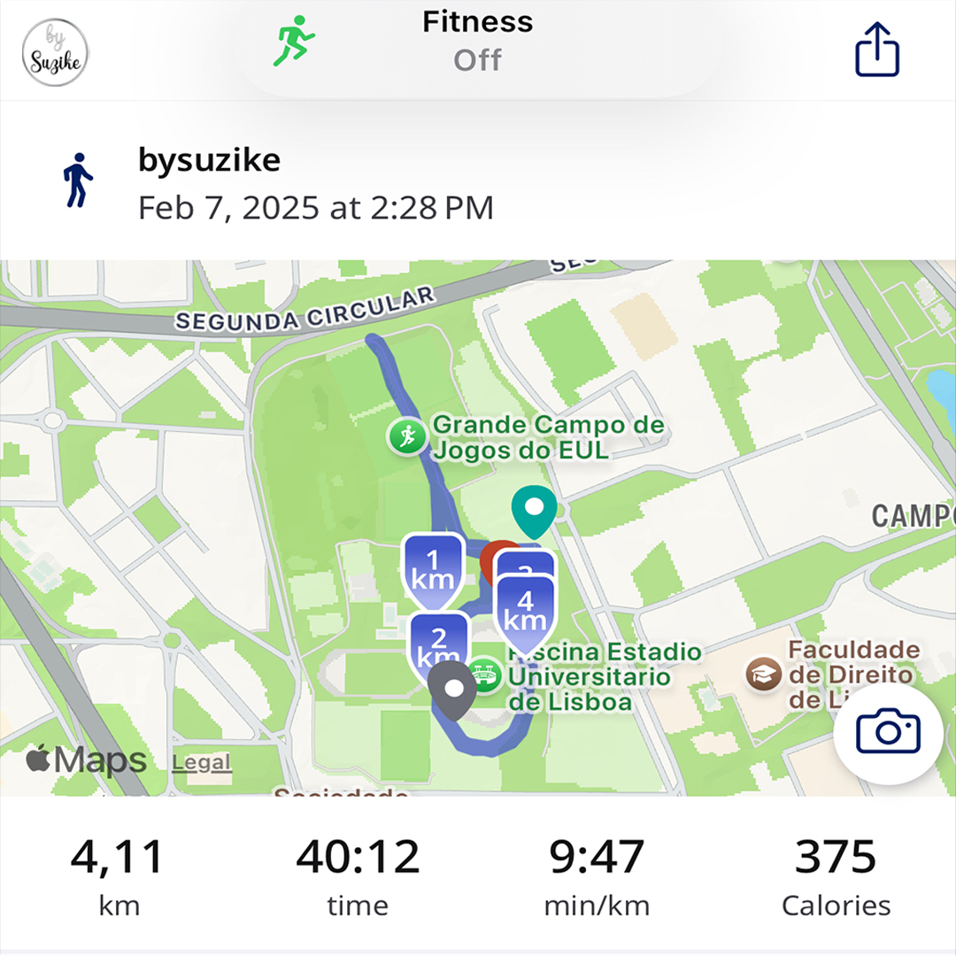 Manifestation while running