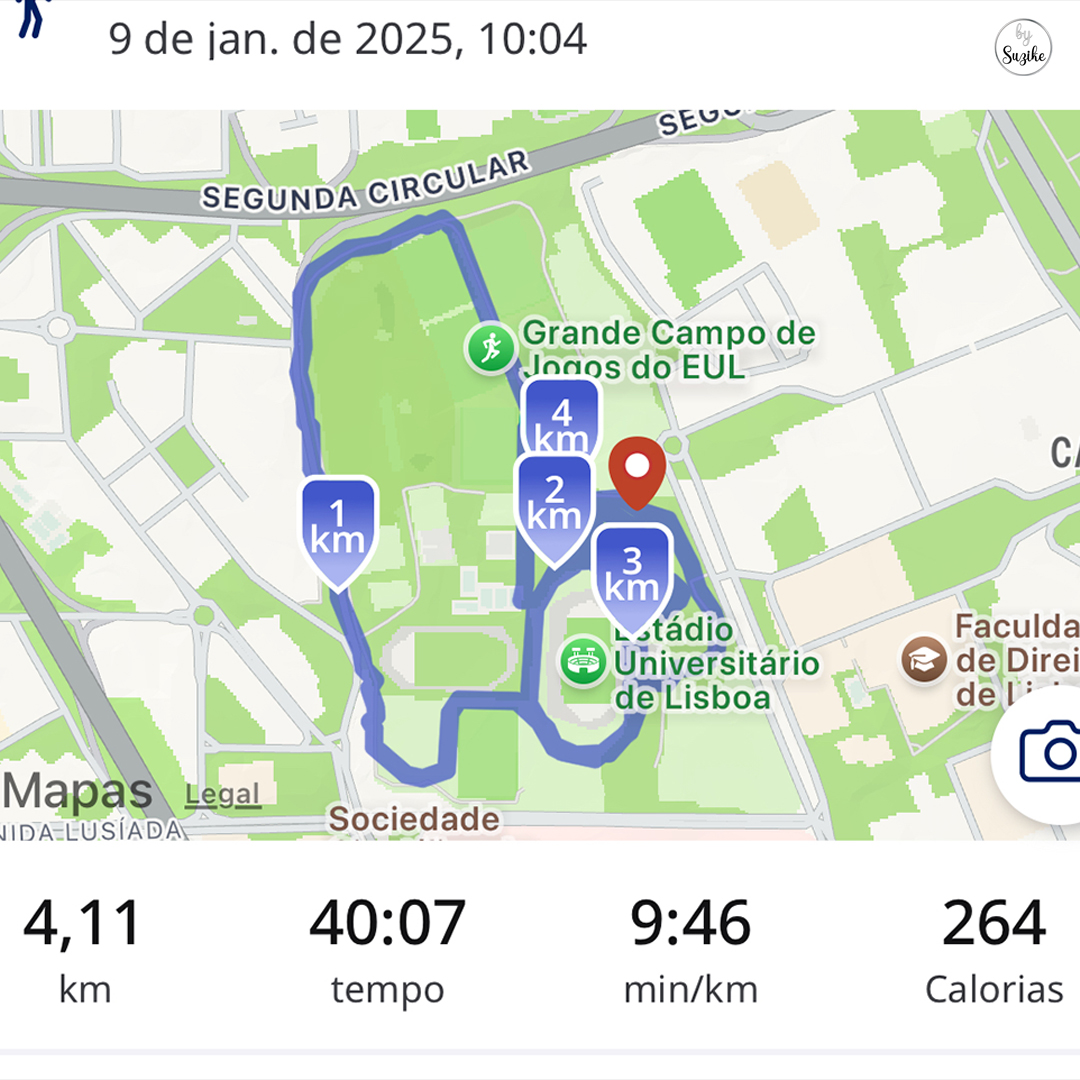 I ran 4.11 km today