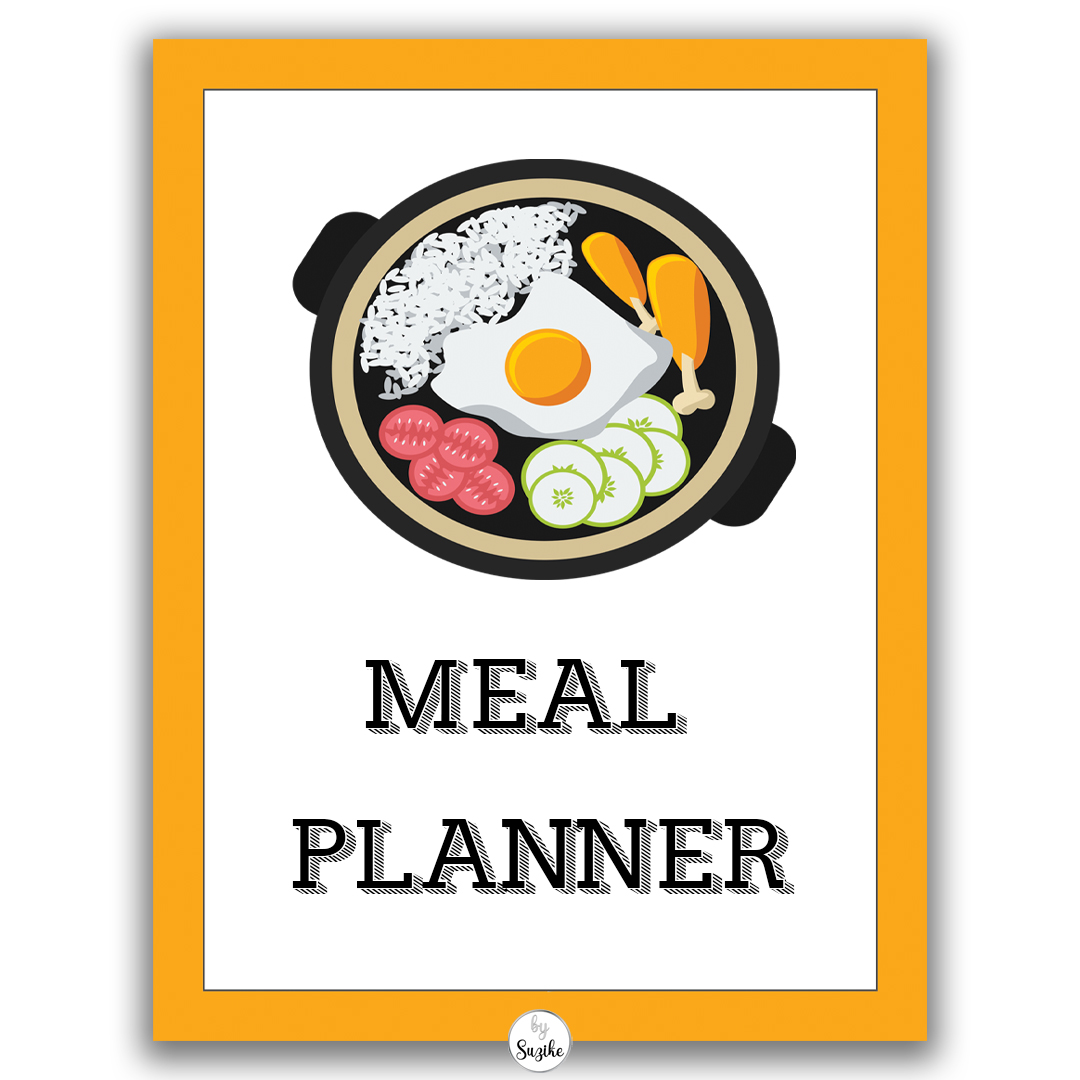Free Printable Meal Planner Template by Bysuzike