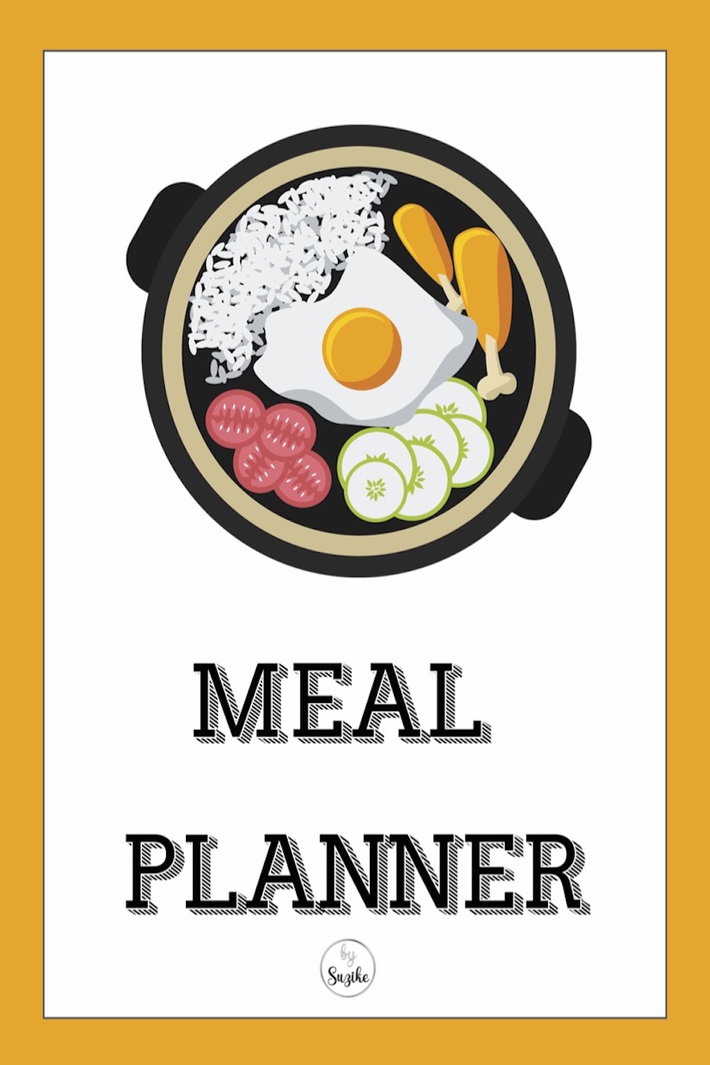 Free Printable Meal Planner Template by Bysuzike