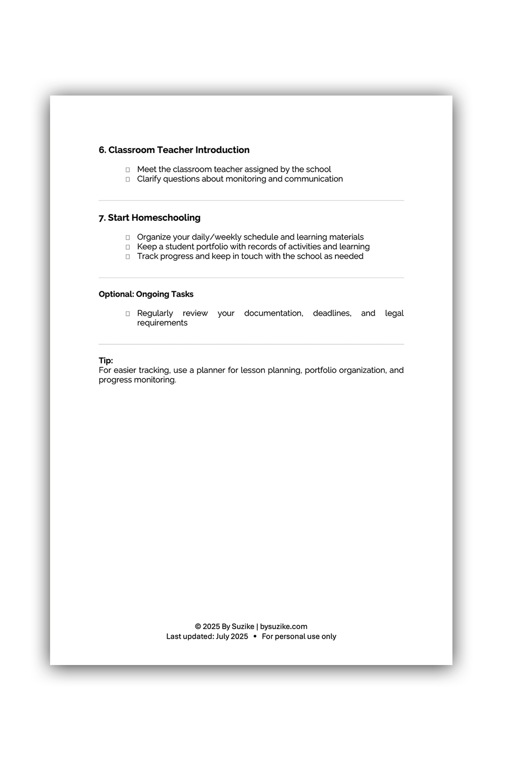 Visual for "Homeschooling in Portugal Essential Checklist".