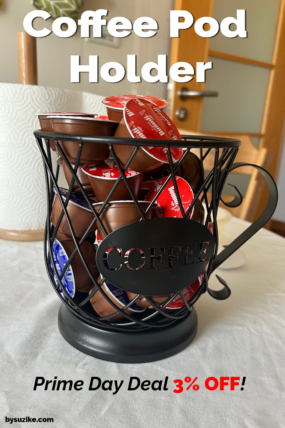 real life amazon picks coffee pod holder for dolce gusto and nespresso, sturdy capsule organizer, prime day deal, click to buy on amazon