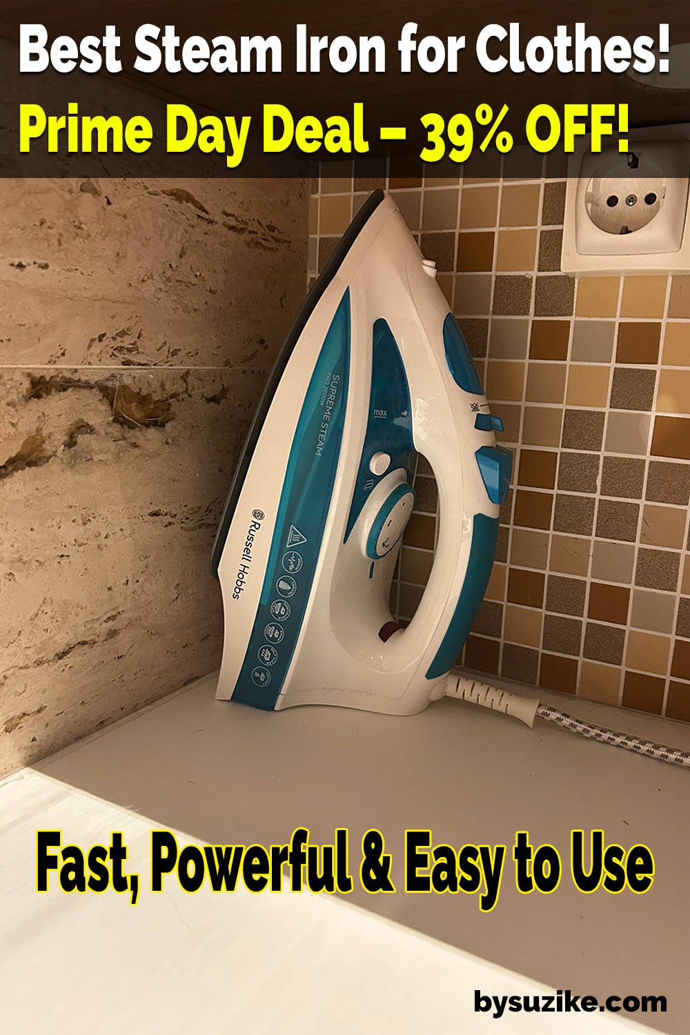 Russell Hobbs Steam Iron for Clothes on Sale – 39% OFF Prime Day Deal, powerful and easy to use, bySuzike.com