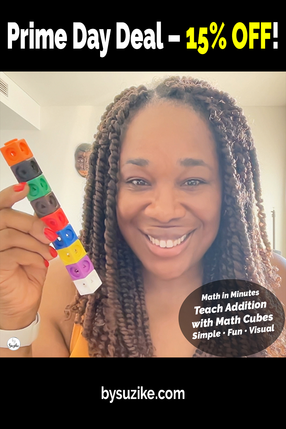 MathLink Cubes for teaching math – Prime Day 15% OFF – Best cubes for kids learning addition and subtraction, hands-on and visual, Amazon deal by bySuzike