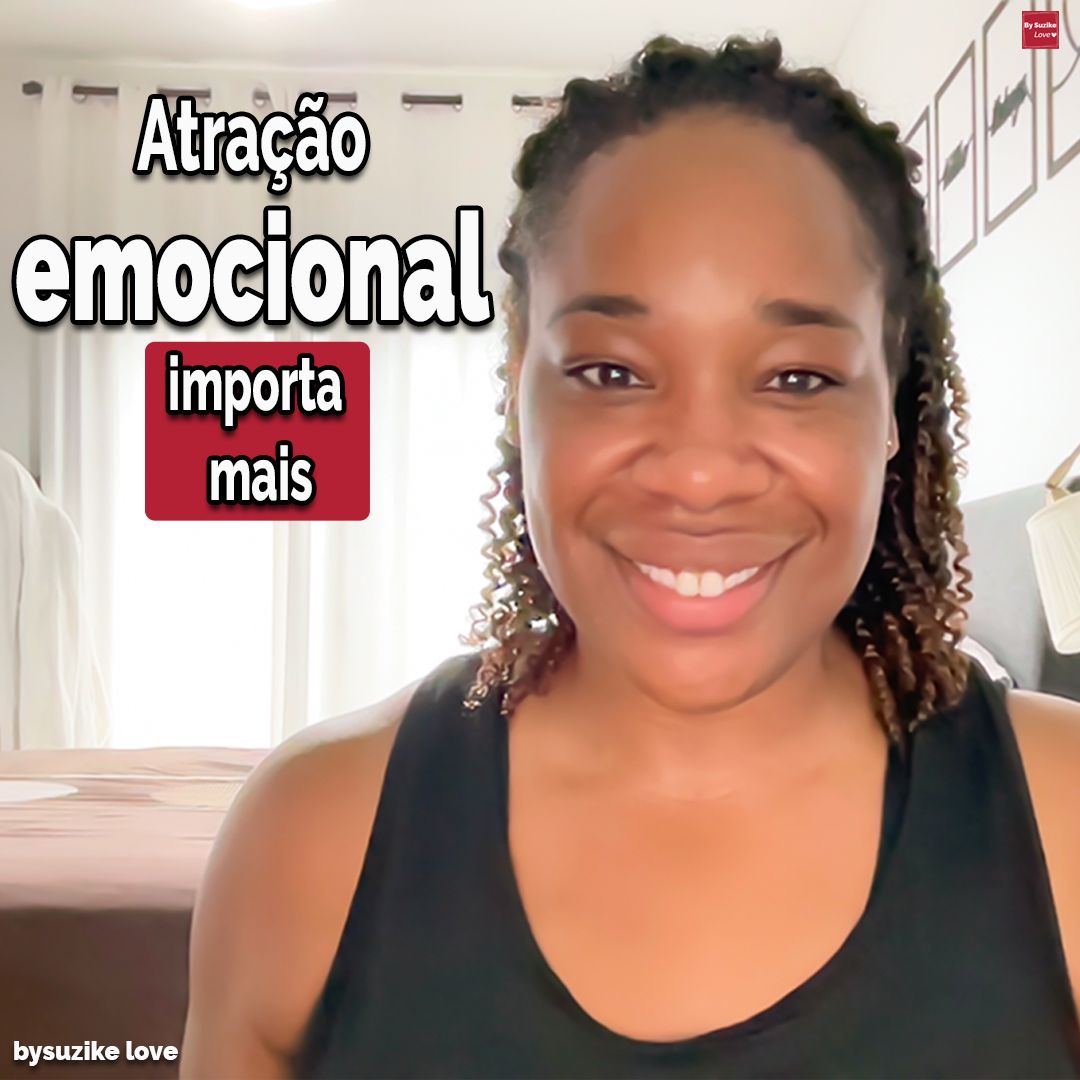 Mulher sorridente com fundo iluminado, representando o tema do artigo sobre atração emocional vs atração física.