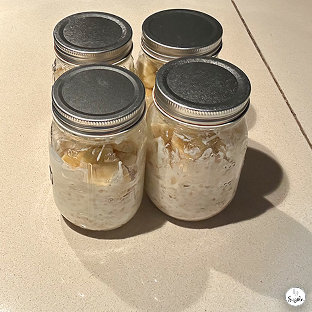 Breakfast meal prep prepared the night before for a calm and stress free morning routine