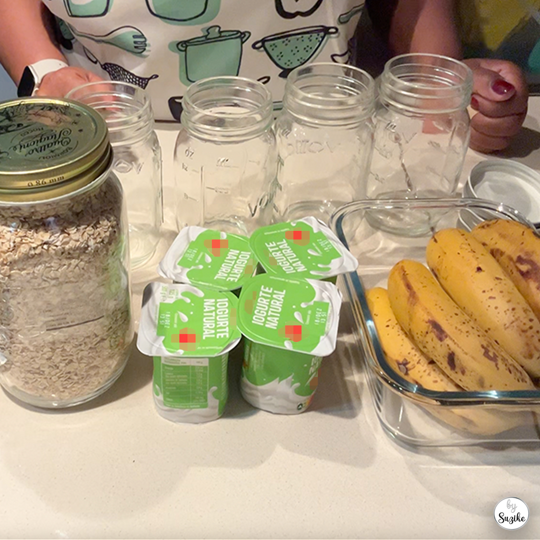 Simple breakfast ingredients prepared in advance for a calm morning routine