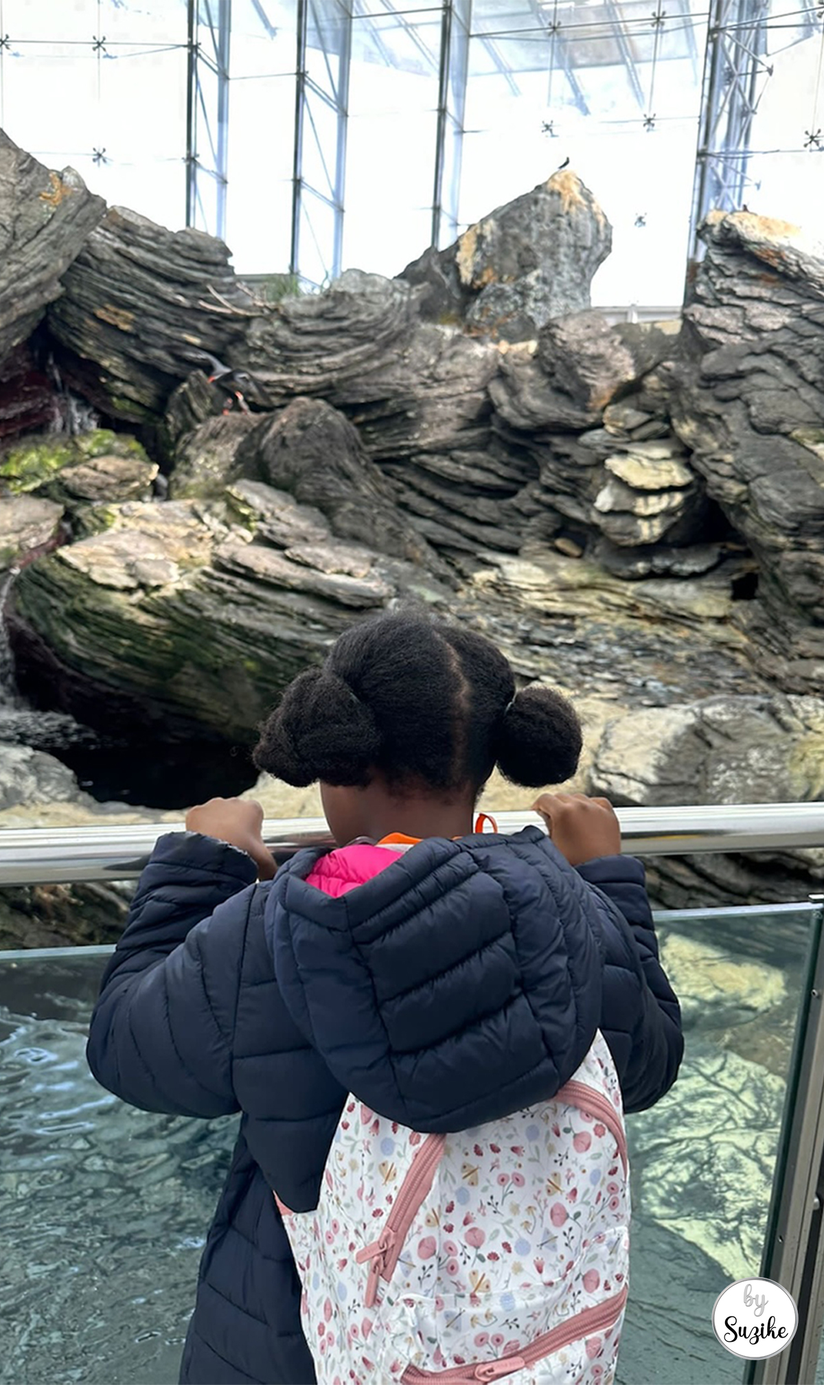 Lisbon Oceanarium visit with kids showing indoor exhibits and walkways