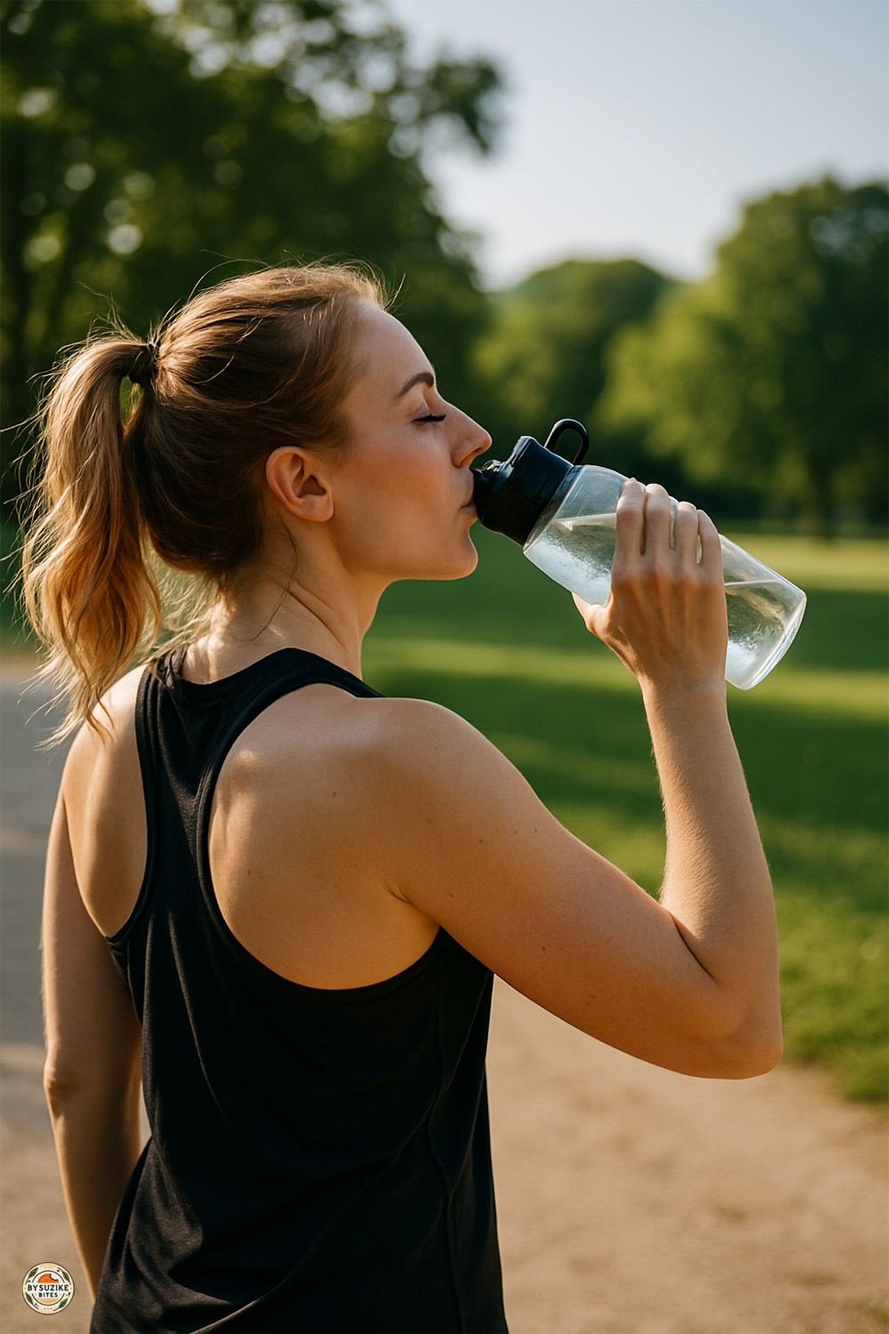 Eat healthy when tired and busy by hydrating first to reduce mindless snacking and reset focus before meals.