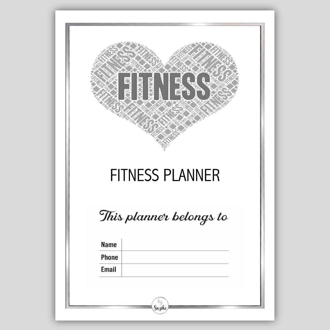 Free fitness planner printable PDF cover page 2