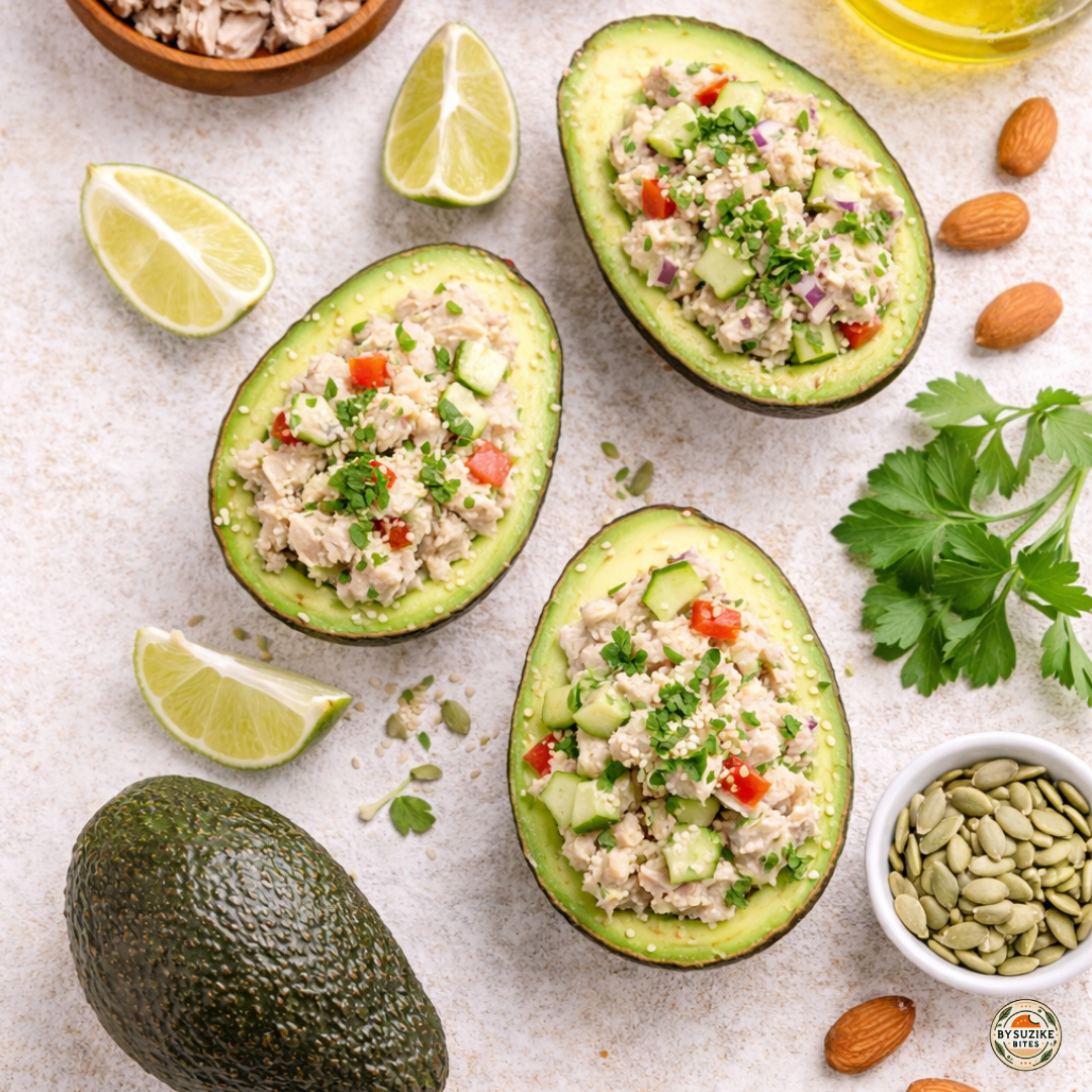 Avocado low carb meal idea