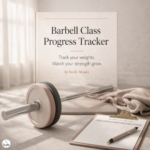Barbell Class Progress Tracker printable mockup
