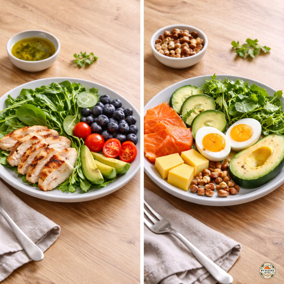 Low carb vs keto difference explained with food examples